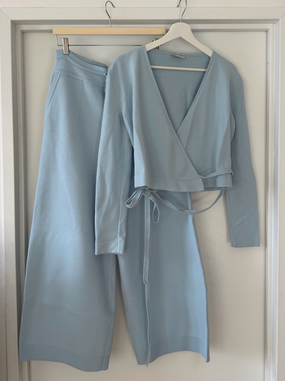 Knit Set: Ballet Wrap Cardigan + Pants